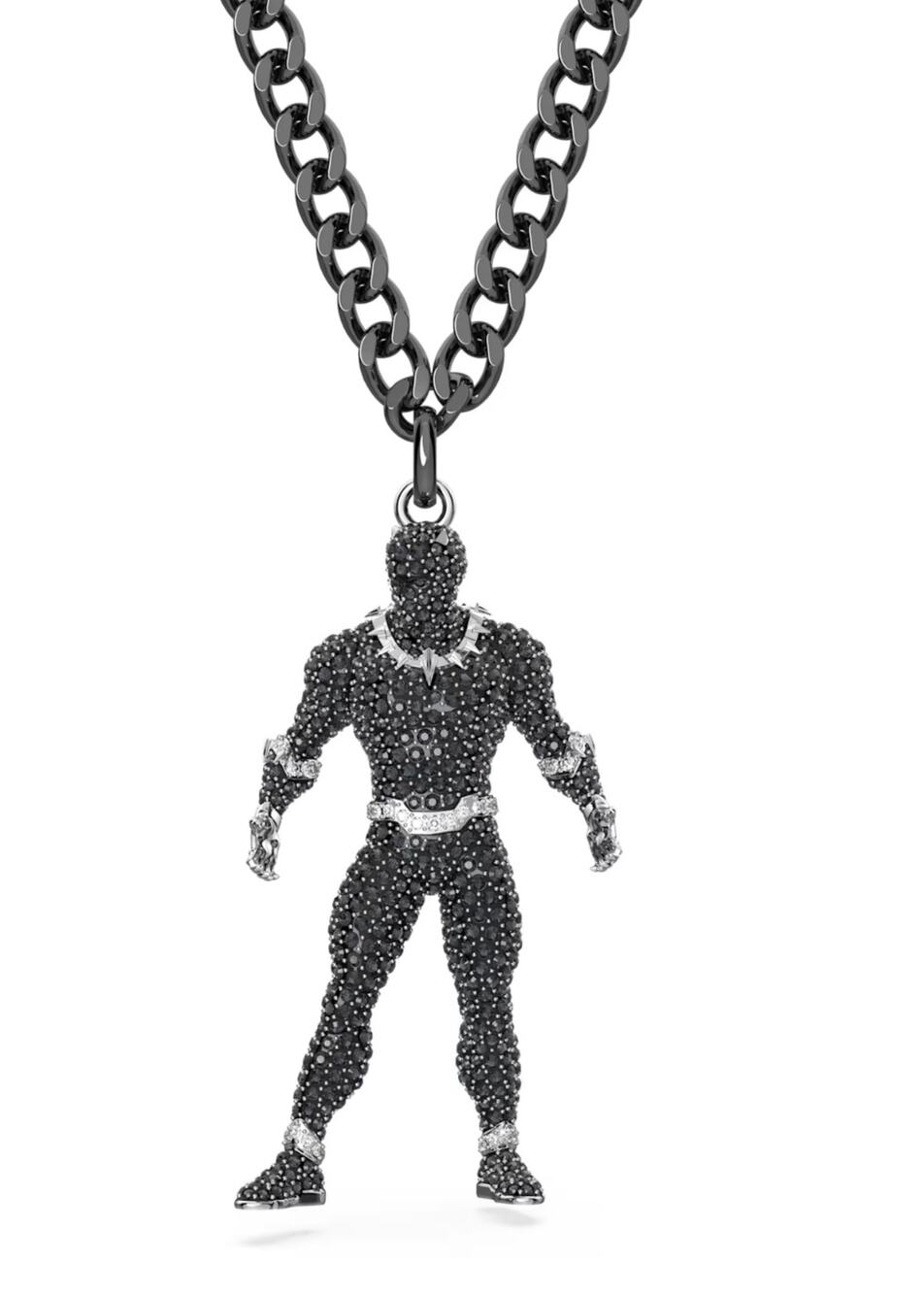 Swarovski Black Panther Marvel Pendant Unisex Necklace